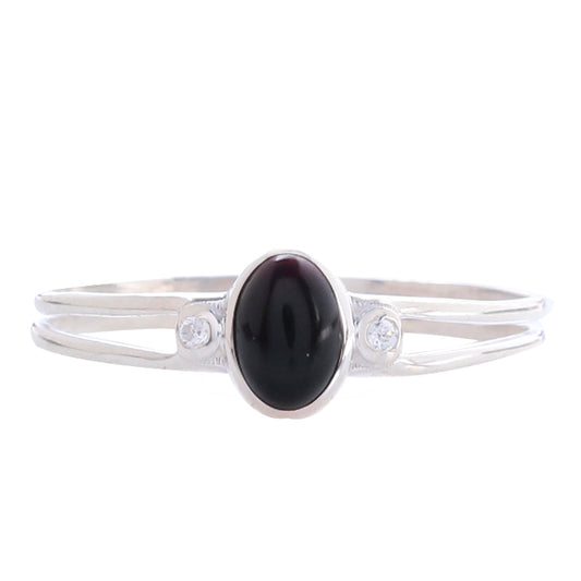 925 Sterling Silver Black Onyx Ring  Sleek and Sophisticated Gemstone Jewelry for Women, Perfect for Everyday Elegance or Special Occasions