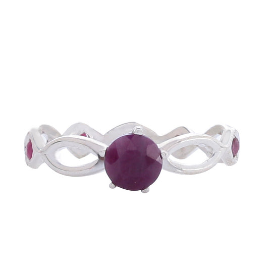 925 Sterling Silver Ruby Ring – Elegant and Stylish Gemstone Jewelry for Women