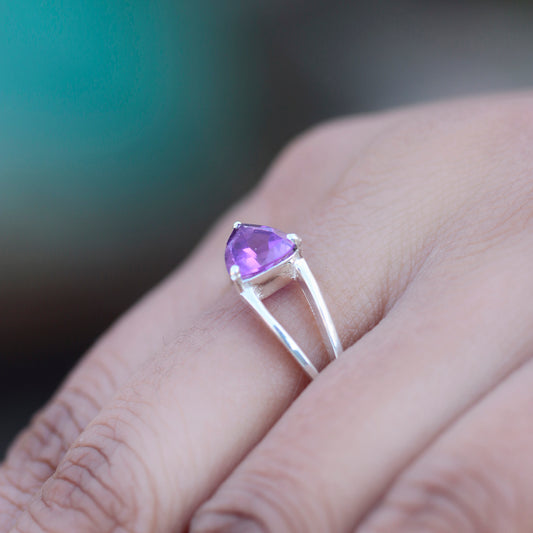 925 Silver Luxury Silver Jewelry Stunning Amethyst Rings,Timeless Elegance for Every Occasion