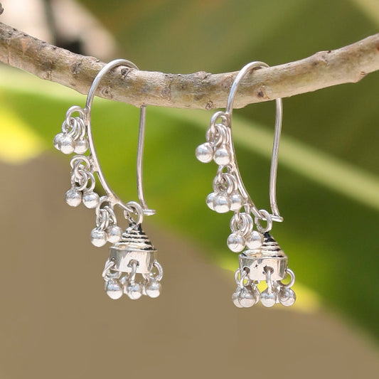 925 Sterling Silver Earrings Handcrafted Mango jhumka design Elegant earrings for women and girls