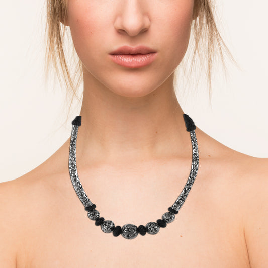 Fusionari 925 Sterling Silver necklace for Women | Necklace | Party Wear Jewellery | Designer Wedding Pendant Set | Elegant Gift for Her | Fashion Necklace Women | (Copy)