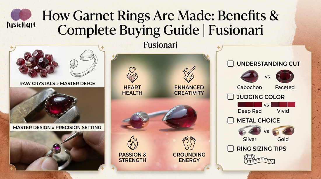 How Garnet Rings Are Made: Benefits &  Complete Buying Guide | Fusionari