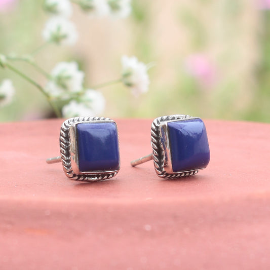 925 Sterling Silver Labradorite Earrings for Women | Grey Stone for Intuition