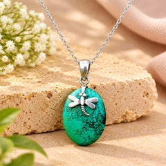 Malachite Silver Pendant