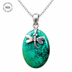 Malachite Silver Pendant