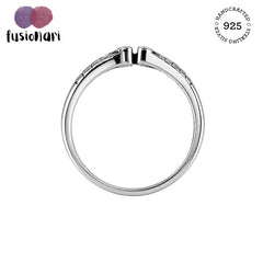 925 Sterling Silver Footprint Design Ring for Women
