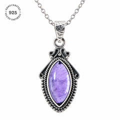 Pushpank Amethyst Silver Pendant
