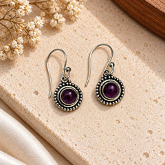FUSIONARI 925 Sterling Silver Peridot Gemstone Drop Earrings Jewellery