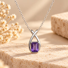 Shilp Amethyst Silver Pendant