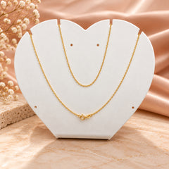 925 Sterling Silver Gold-Plated Chain with Spring Lock