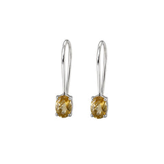 925 Sterling Silver Citrine Earring, Yellow Gemstone Handcrafted jewellary