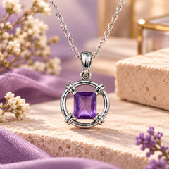 Kankan – Amethyst Silver Pendant