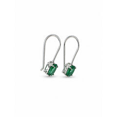 925 Sterling Silver Green Onyx Earring, Green Gemstone Handcrafted Jewellry