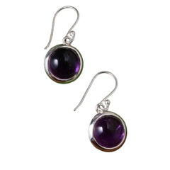 Golai – Amethyst Silver Drop Earrings