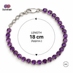 Tamra – Amethyst Link Bracelet