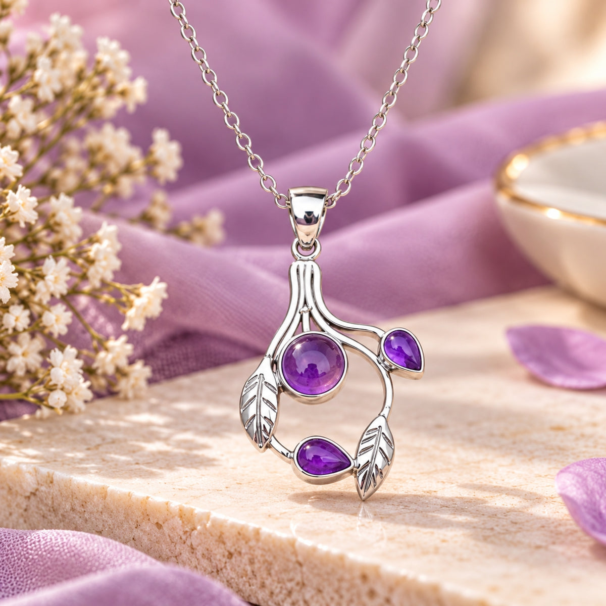 Vana – Amethyst Nature Pendant