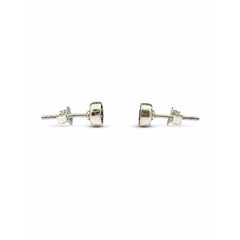 FUSIONARI 925 Sterling Silver Spiral Oxidised Round Tribal Swirl Stud Earrings