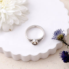 Dyuti – Citrine Silver Ring