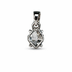 925 Silver Handmade Quartz Oval Gemstone Pendant