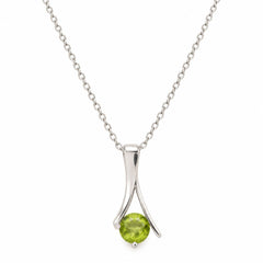 Bhuvi – Peridot Silver Pendant