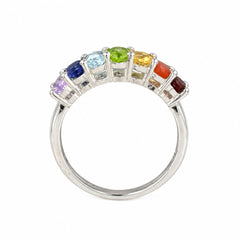 925 Sterling Silver Chakra Gemstone Ring – Handmade Chakra Jewelry for Women