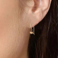 Jalbindu – Gold-Plated Silver Drop Earrings