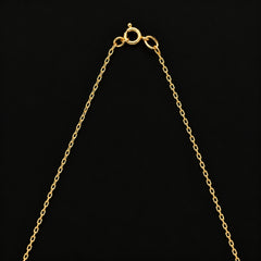 925 Sterling Silver Gold-Plated Chain with Spring Lock