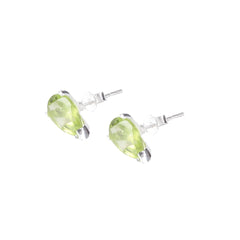 Bindika - Peridot Silver Stud Earrings