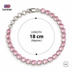 Tamra – Pink AD Link Bracelet