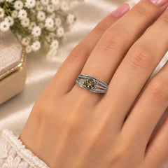 Marichi - Citrine Silver Ring
