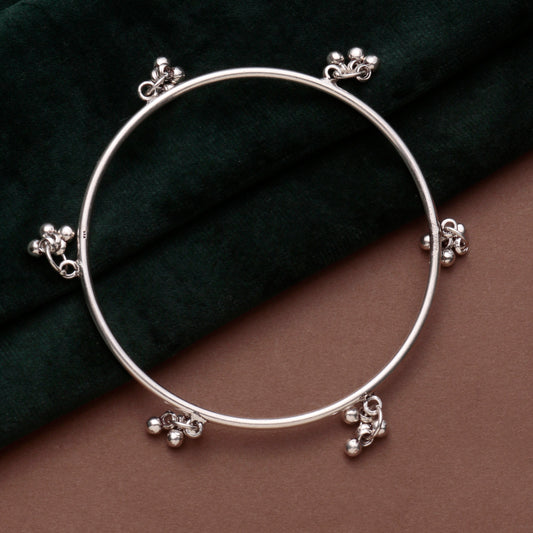925 Sterling Silver Bangle for Women | Handcrafted Elegant Bracelet | Luxury Daily Wear Jewelry