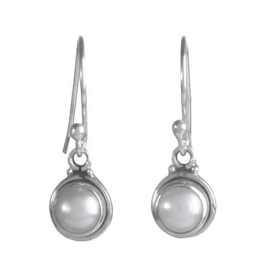 925 Sterling Silver Pearl Earrings for Women | Elegant Pearl Jewelry | Classic Handmade Earrings