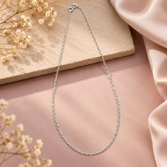 925 Sterling Silver Chain with Spring Lock