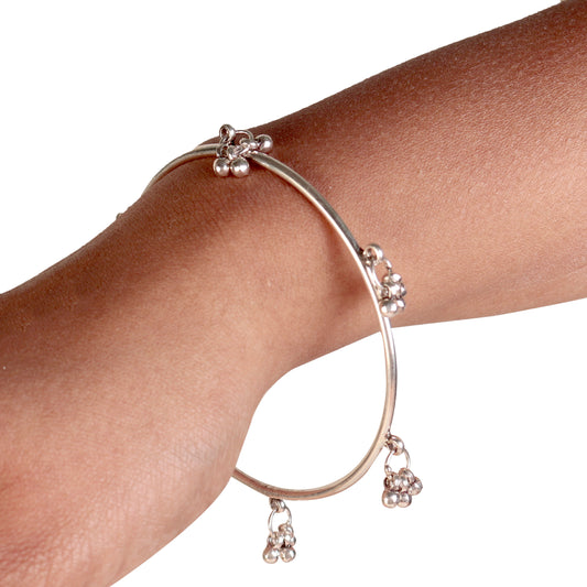 925 Sterling Silver Bangle for Women | Handcrafted Elegant Bracelet | Luxury Daily Wear Jewelry