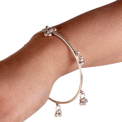925 Sterling Silver Bangle for Women | Handcrafted Elegant Bracelet | Luxury Daily Wear Jewelry