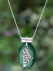 925 Sterling Silver Malachite Pendant Handmade Gemstone Necklace for Women Elegant Jewelry Gift