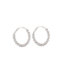 Fusionari 925 Sterling Silver Earrings for Women | Classic White Minimal Design | Handcrafted Luxury Gift