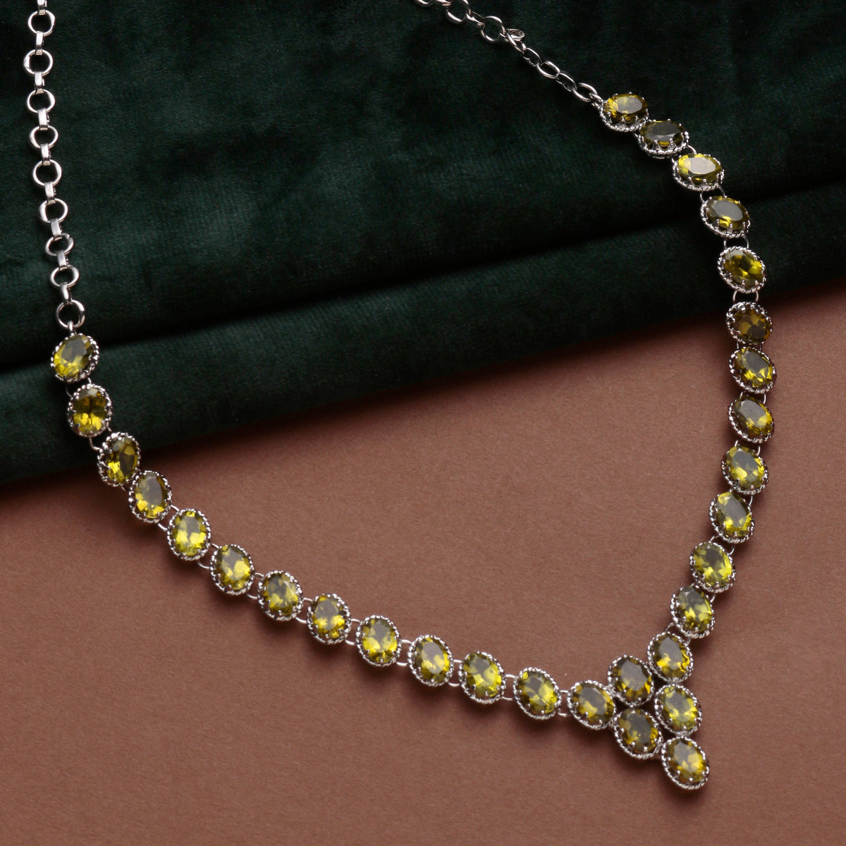 925 Sterling Silver Peridot Pendant Necklace with 18" Chain for Women | Gemstone Jewelry | Wedding Gift for Her