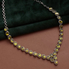 925 Sterling Silver Peridot Pendant Necklace with 18" Chain for Women | Gemstone Jewelry | Wedding Gift for Her