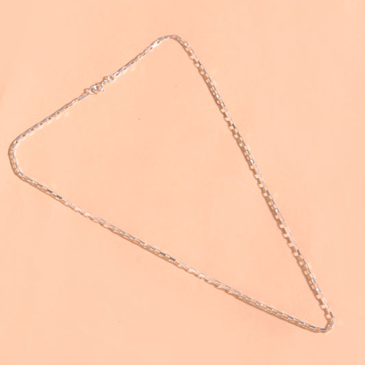 925 Sterling Silver 18" Chain for Women, Natural Handcrafted Jewelry