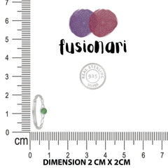 925 Sterling Silver Emerald Ring for Women | Natural Gemstone Handmade Jewelry | Elegant Gift Ring