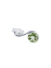 925 Sterling Silver Peridot Earrings for Women Handmade Gemstone Jewelry Elegant Party Wear Gift