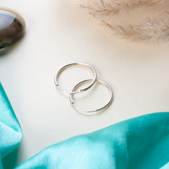 925 Sterling Silver Bali Earrings for Women | Classic Hoop Bali Earrings | Traditional Handmade Daily Wear Silver Jewelry