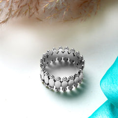 925 Sterling Silver Ring for Women | Classic Plain Silver Ring | Lightweight Stackable Daily Wear Jewelry | Handmade Gift Ring