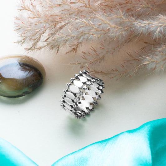 925 Sterling Silver Ring for Women | Classic Plain Silver Ring | Lightweight Stackable Daily Wear Jewelry | Handmade Gift Ring