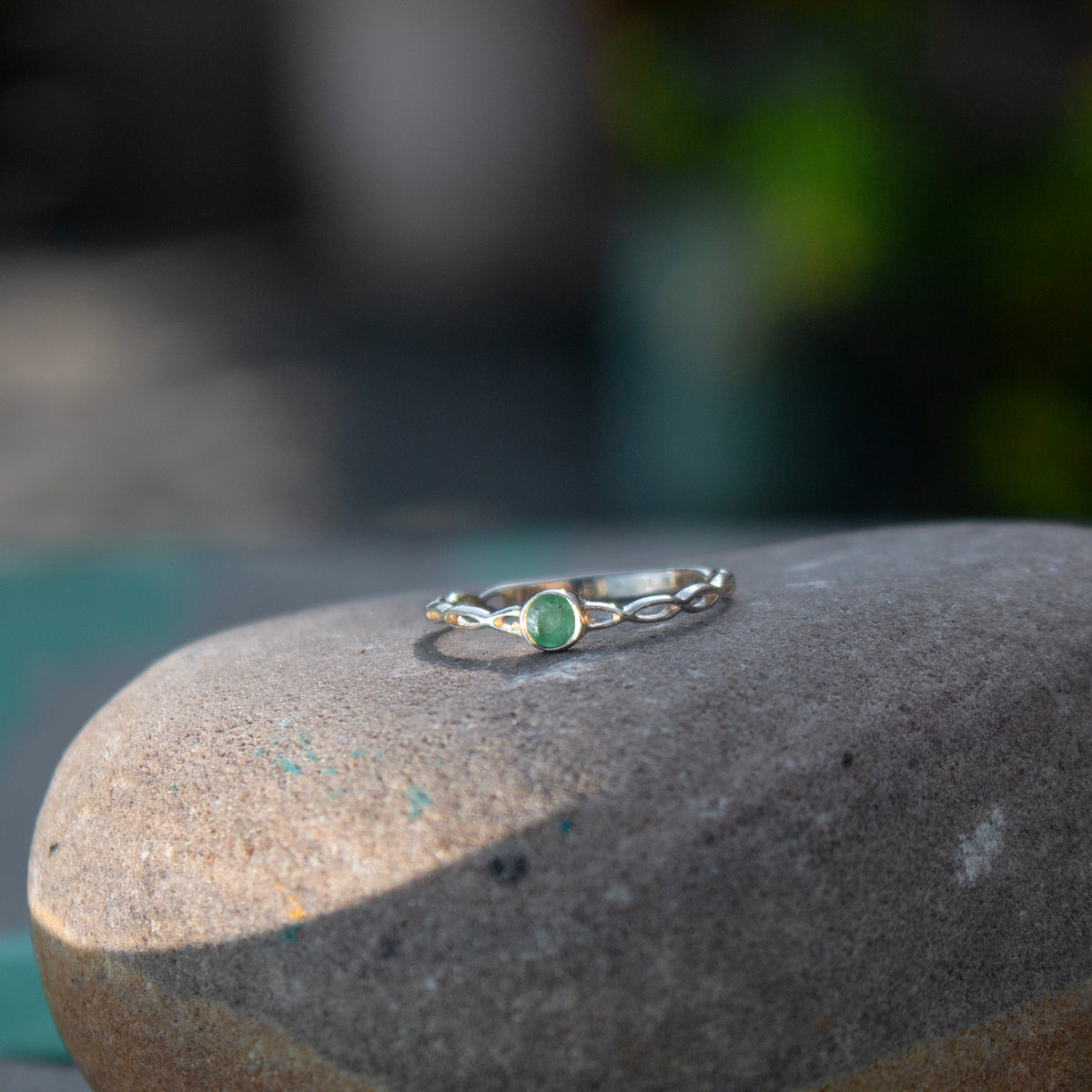 925 Sterling Silver Emerald Ring for Women | Natural Gemstone Handmade Jewelry | Elegant Gift Ring