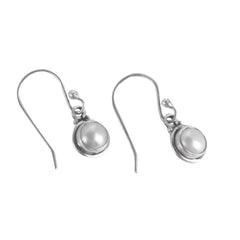 925 Sterling Silver Pearl Earrings for Women | Elegant Pearl Jewelry | Classic Handmade Earrings