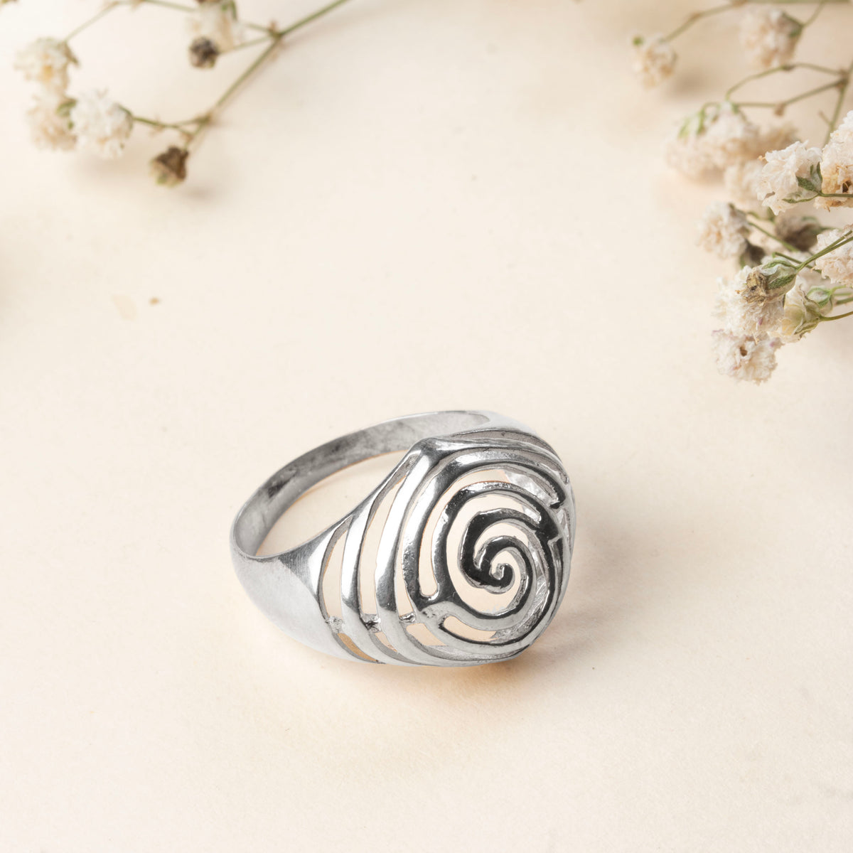 925 Sterling Silver Ring for Women | Minimal Plain Silver Ring | Handmade Daily Wear Ring | Stackable Elegant Silver Jewelry Gift