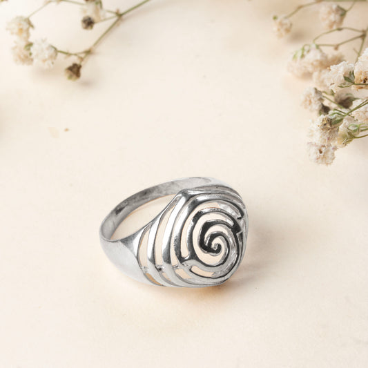 925 Sterling Silver Ring for Women | Minimal Plain Silver Ring | Handmade Daily Wear Ring | Stackable Elegant Silver Jewelry Gift