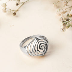 925 Sterling Silver Ring for Women | Minimal Plain Silver Ring | Handmade Daily Wear Ring | Stackable Elegant Silver Jewelry Gift